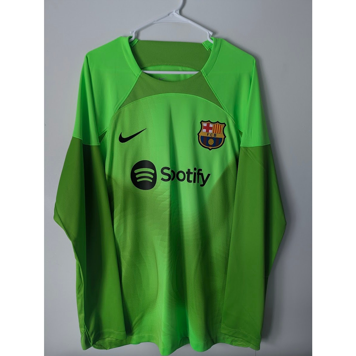 FC Barcelona 2022-23 GK Ter Stegen Jersey Men’s XL NWT Nike Goalkeeper Soccer Shirt