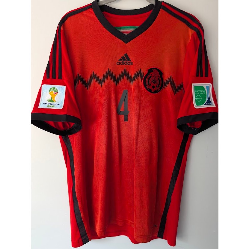 Mexico 2014 Away Rafa Marquez Jersey Men’s Large Adidas World Cup Fully Patched