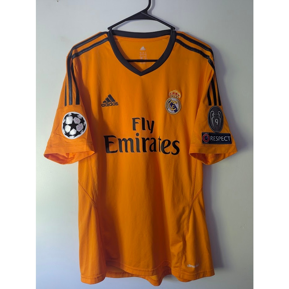 Real Madrid 2013-14 Third Sergio Ramos Jersey Men’s Large Adidas UCL Fully Patched