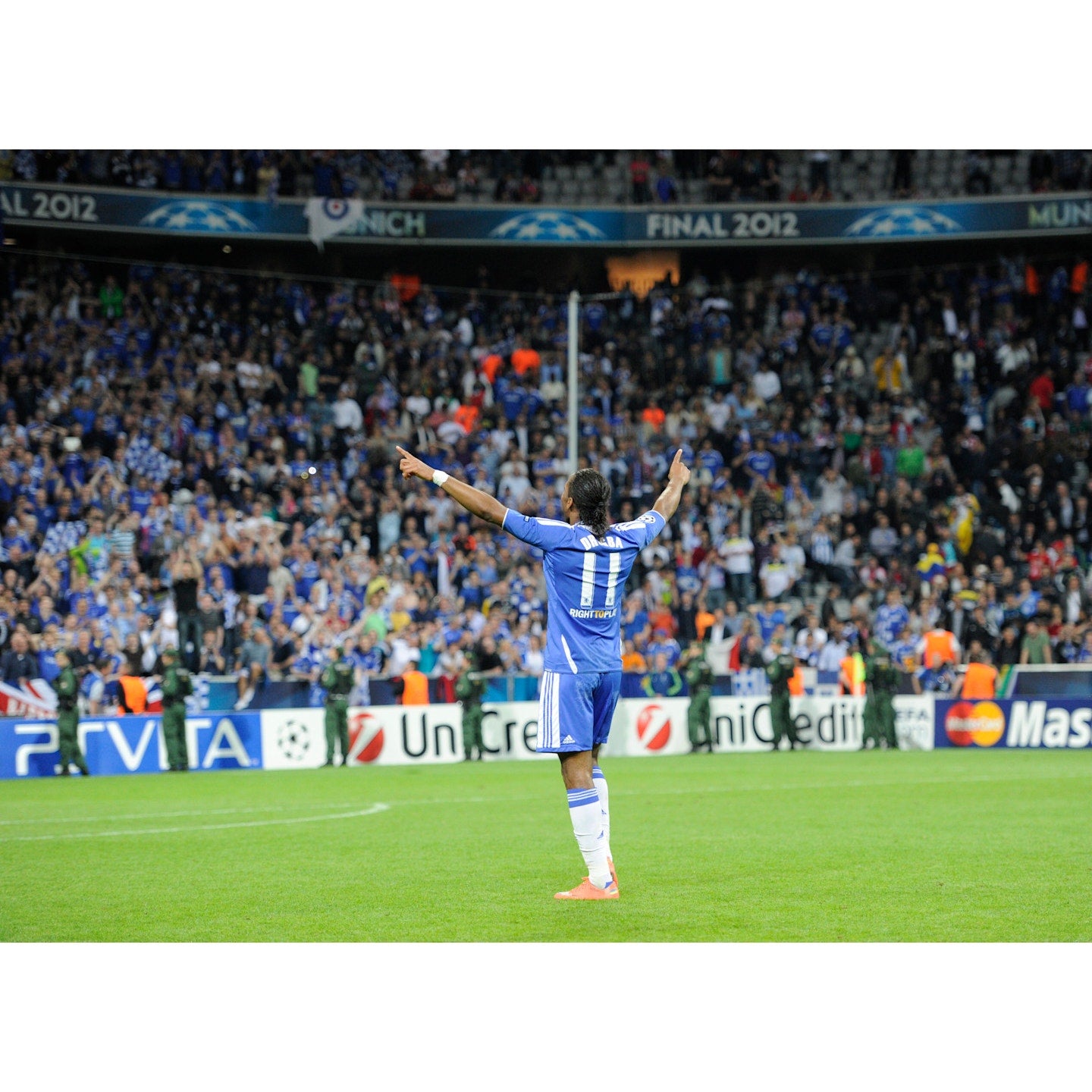 Chelsea 2011-12 Home UCL Drogba Jersey - Men's Large