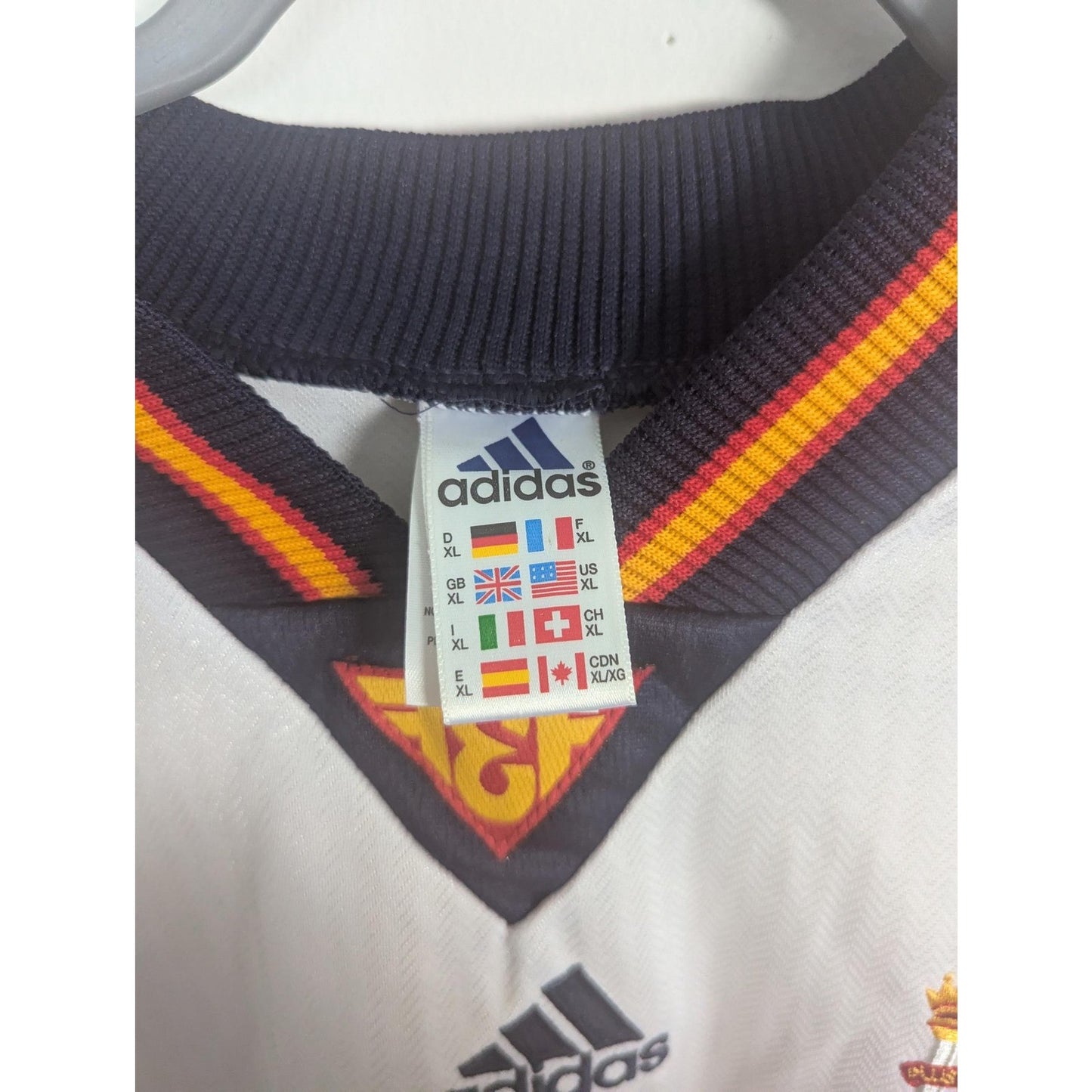 Spain 1998 Away Jersey Men’s XL Authentic Adidas Vintage España Soccer Shirt Rare
