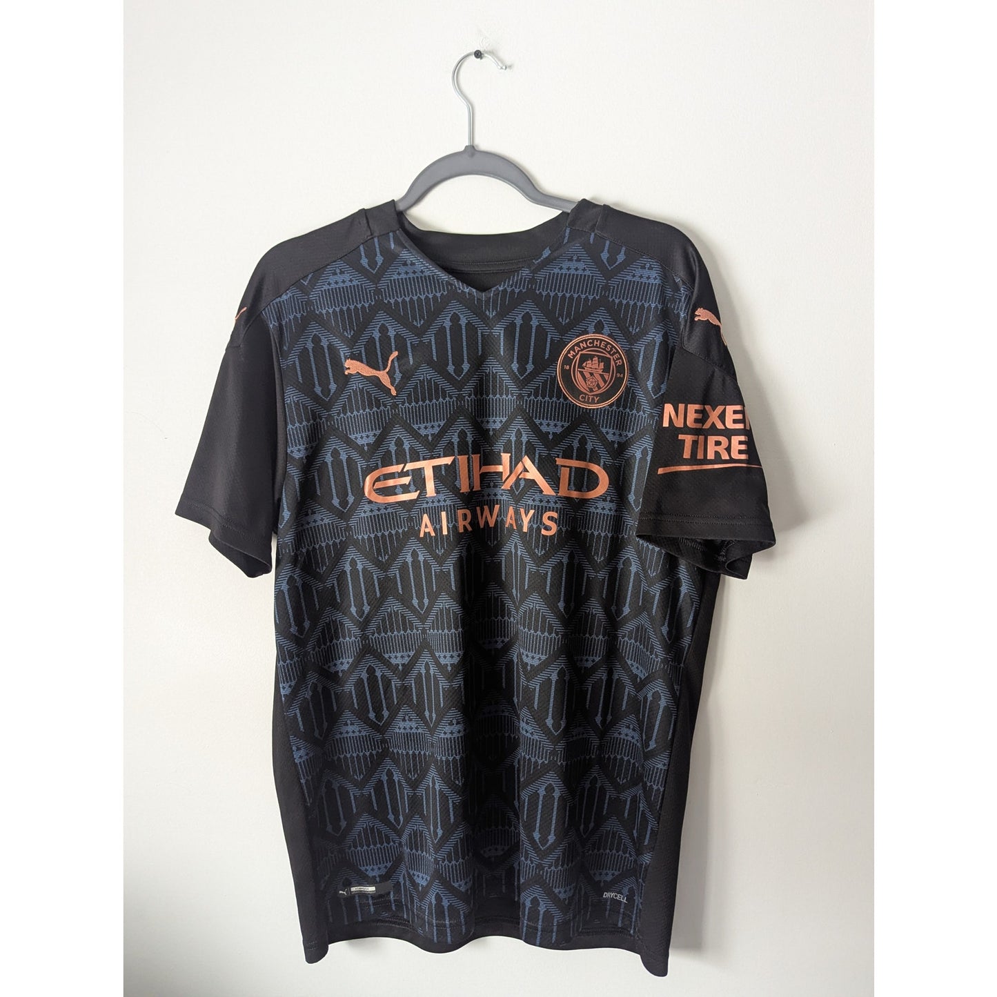 Manchester City 2020-2021 Away Sergio Aguero Jersey - Men's Large