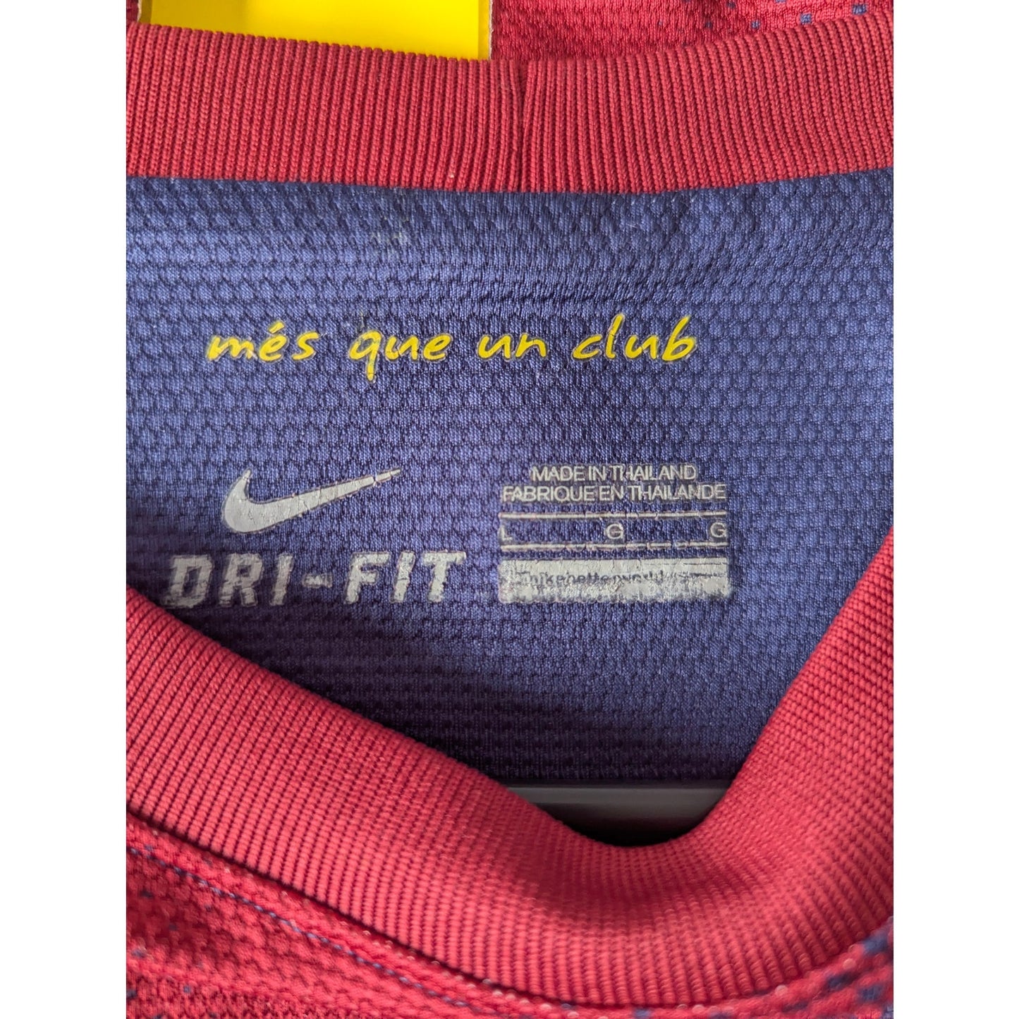 FC Barcelona 2012-13 Cesc Fabregas Home Jersey Men’s Large Authentic Nike Soccer Shirt