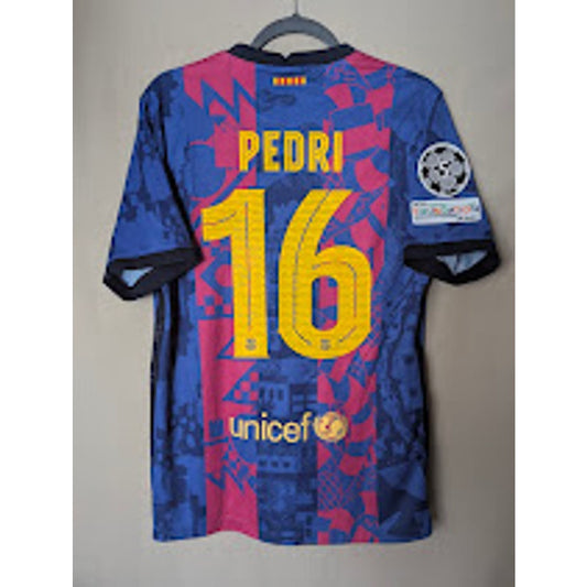 FC Barcelona 2021-22 third Pedri jersey, men's medium