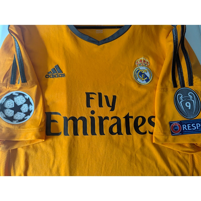 Real Madrid 2013–14 Third Ronaldo Jersey – Men’s XL | UCL Fully Patched La Décima Shirt