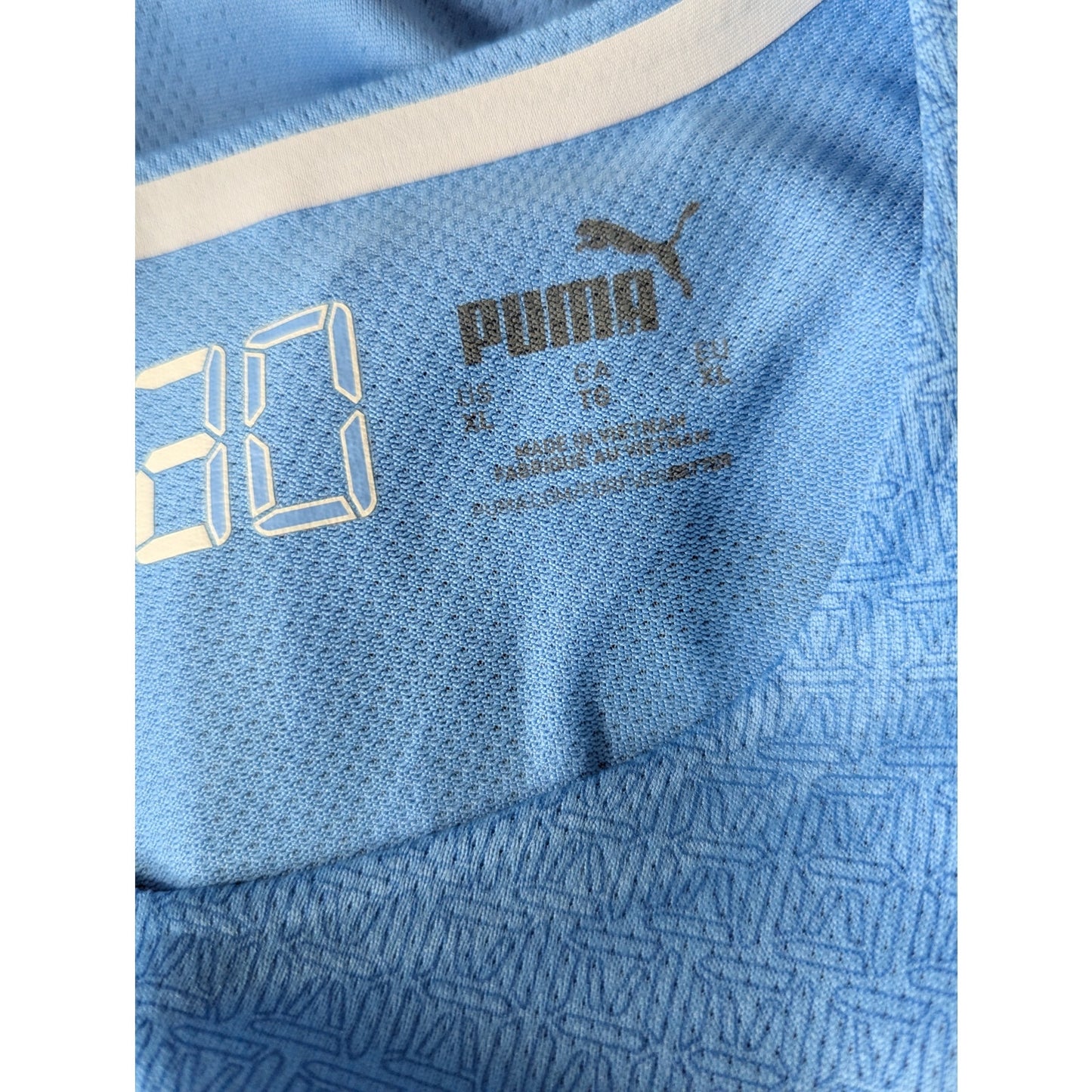 Rare PUMA Man City Bernardo Soccer Jersey 2021-2022 XL Authentic Player Version
