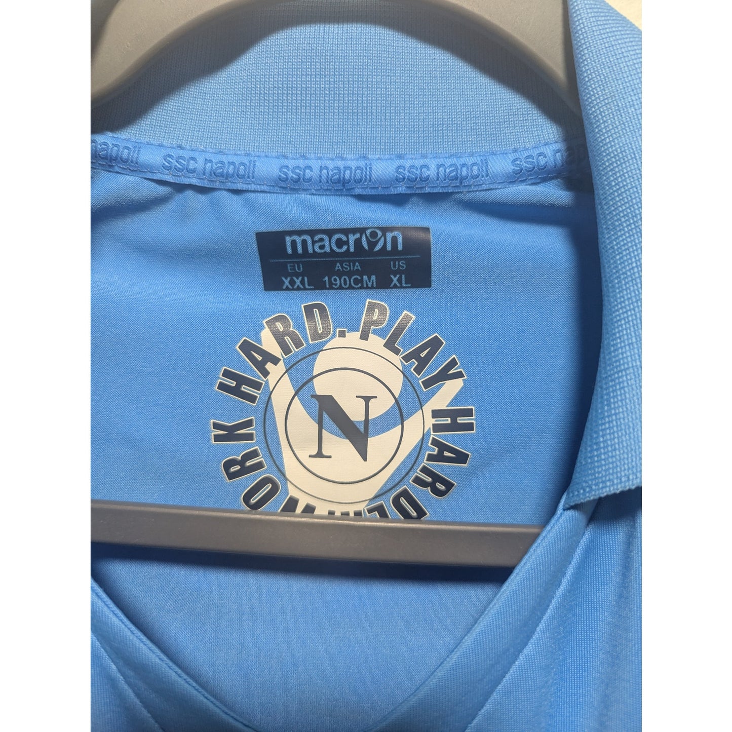 SSC Napoli 2011-12 Home Edinson Cavani Jersey Men’s XL Macron UCL Vintage Soccer Shirt