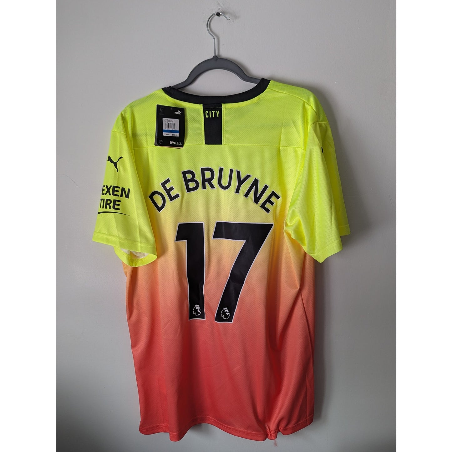 Manchester City 2019-2020 Third Kevin De Bruyne Jersey - NWT - Men's XL