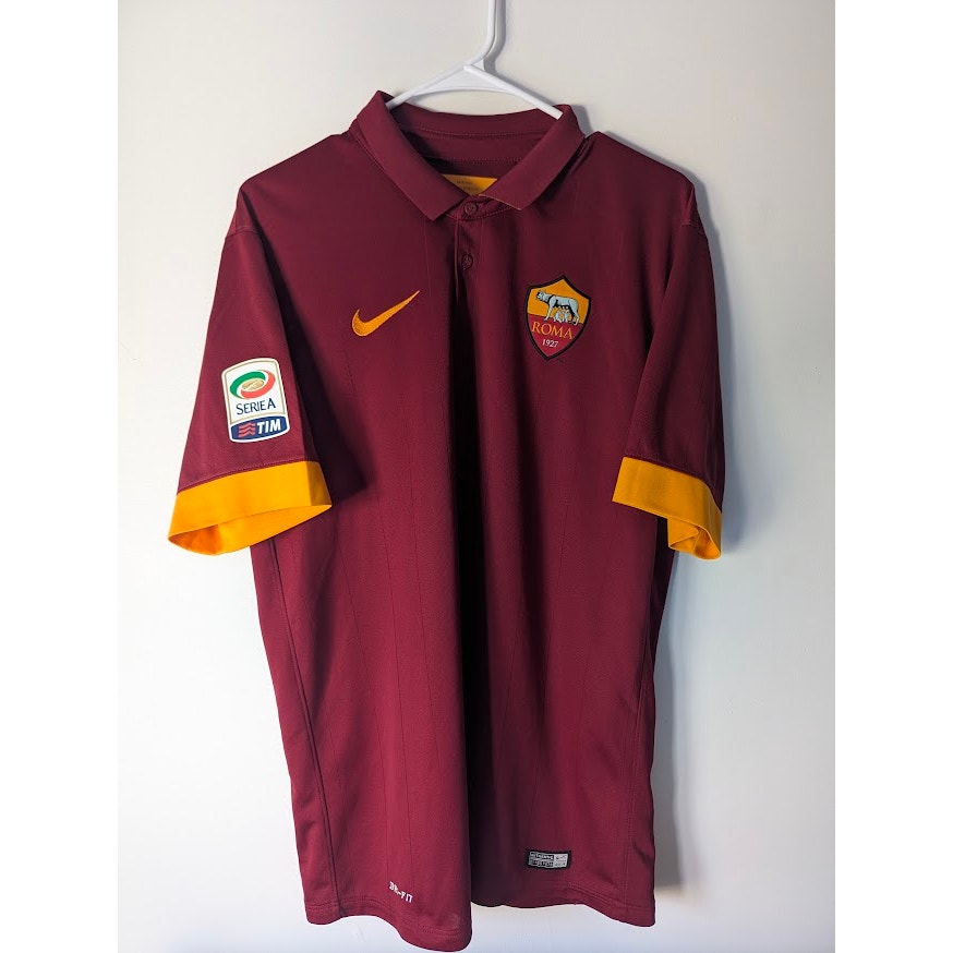 AS Roma 2014–15 Home Totti Jersey – Men’s Large | Rare Authentic Nike Serie A Patched