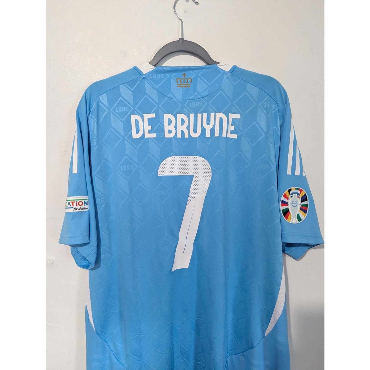 Belgium 2024 Kevin De Bruyne Away Jersey Men’s 2XL Adidas HEAT.RDY Soccer Shirt