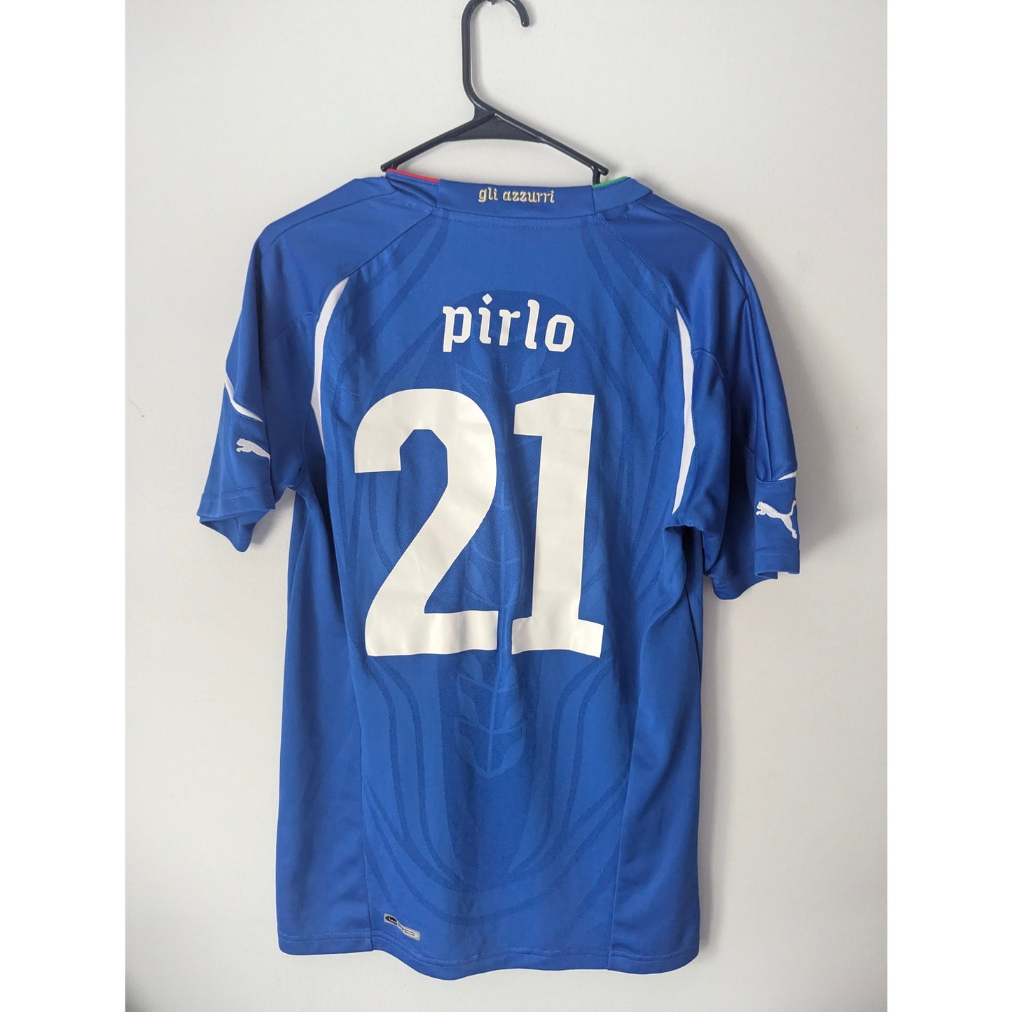 Italy 2010 Home Andrea Pirlo Jersey – Men’s Medium