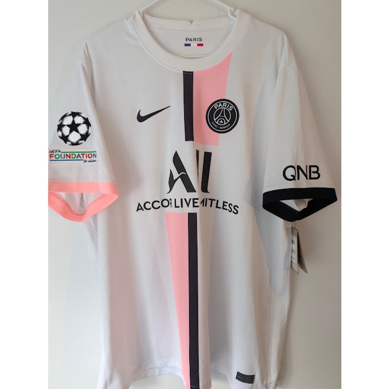 Paris Saint-Germain PSG 2021-22 Away Lionel Messi #30 Jersey Mens 2XL Nike UCL Champions League Patch NWT Vintage
