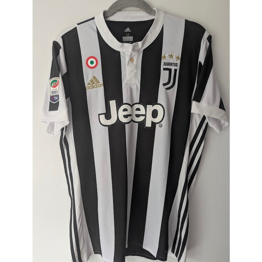 Juventus 2017-18 Home Paulo Dybala Jersey Men's Medium Serie A Fully Patched