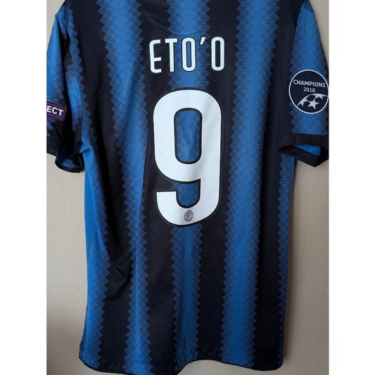 Inter Milan 2010-11 home Samuel Eto'o jersey, Nike, men's medium