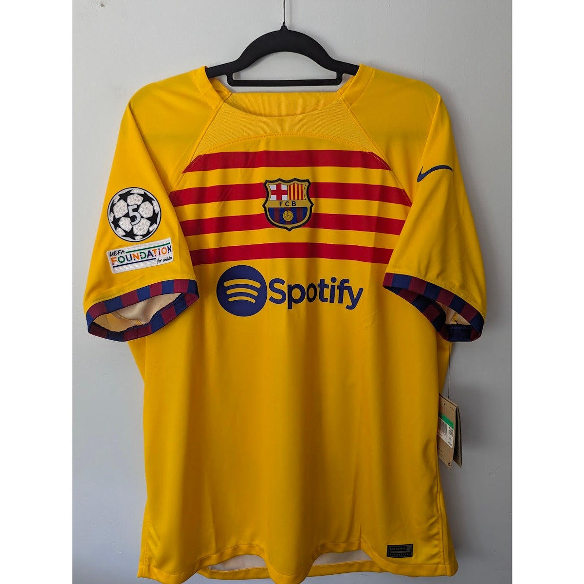 FC Barcelona 2023-24 Fourth Lamine Yamal Jersey Men’s XL Nike UCL Soccer Shirt