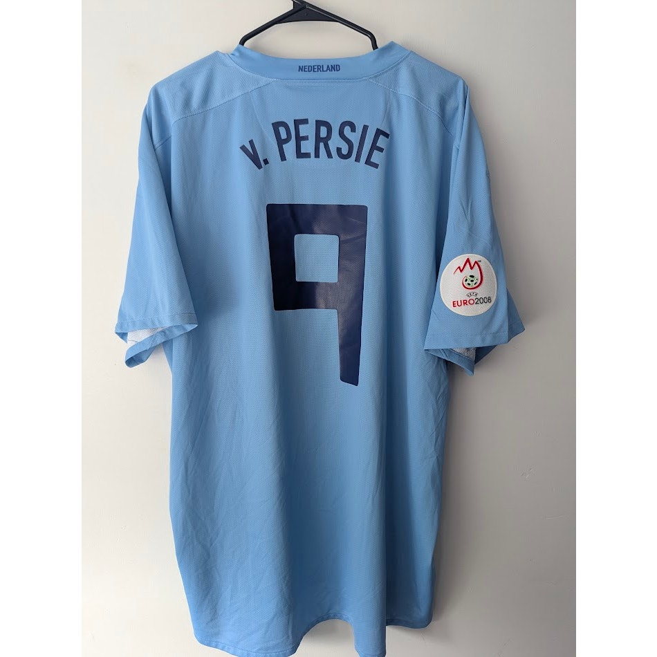 Netherlands 2008 Away Robin Van Persie Jersey Men's XXL Nike Euro 2008 Fully Patched Rare