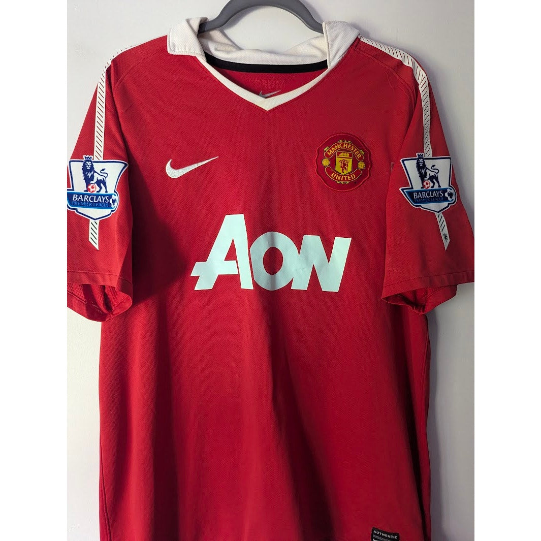 Manchester United 2010–11 Home Chicharito Jersey – Men’s Large | EPL Fully Patched Nike Shirt