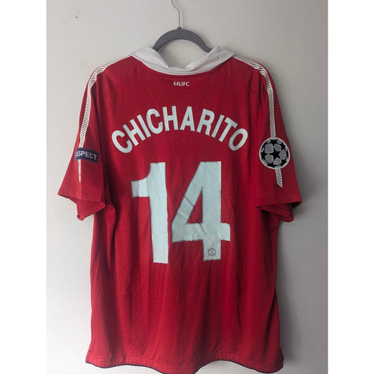 Manchester United 2010–11 Home Chicharito Jersey – Men’s XL | UCL Fully Patched Nike Shirt