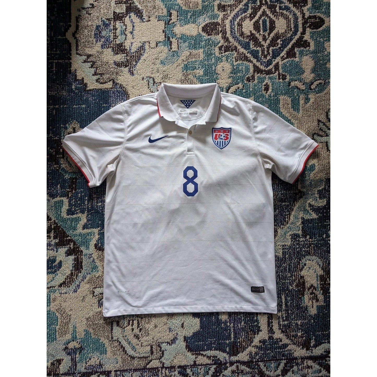 USA 2014 Home Clint Dempsey Jersey - Men's XL