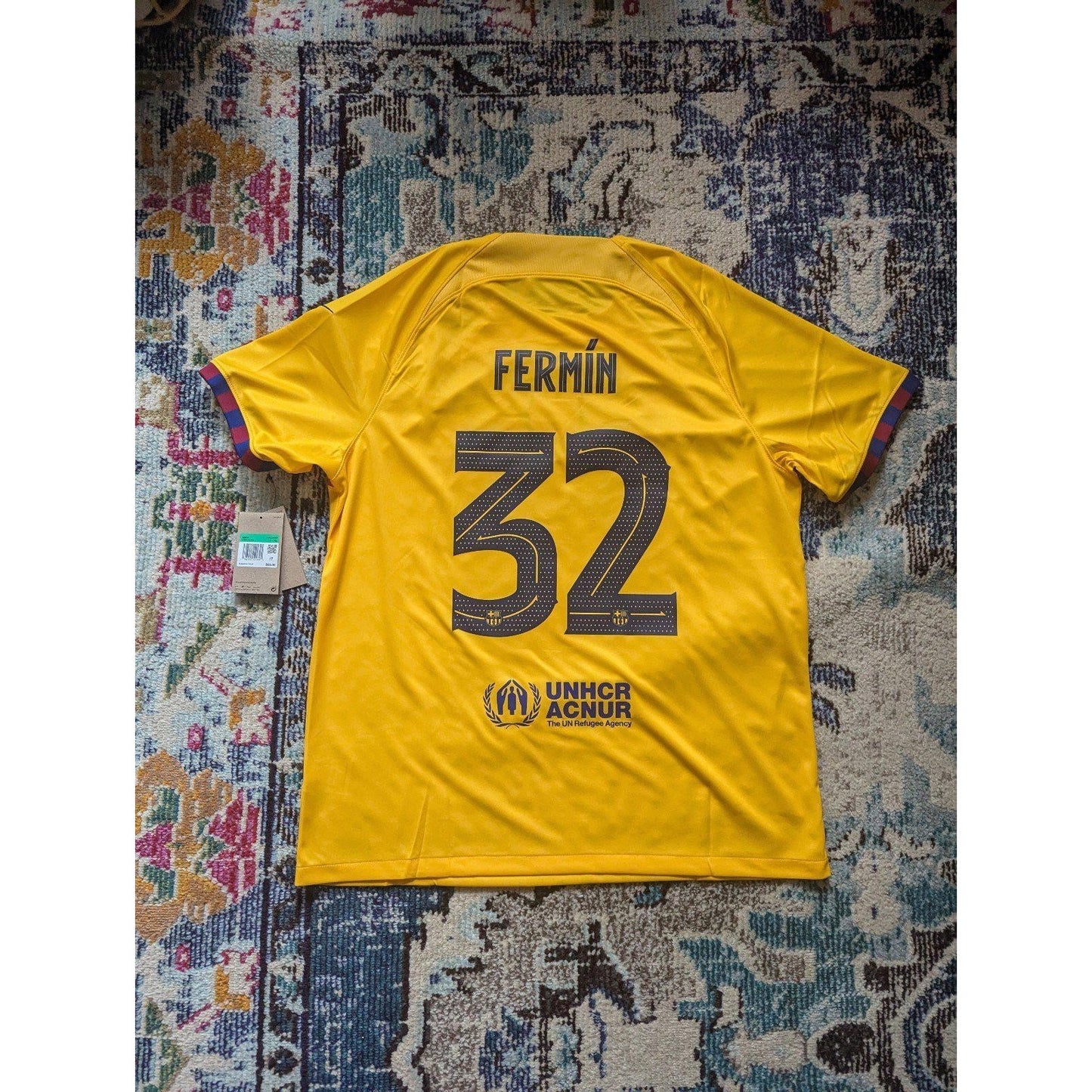 FC Barcelona 2023-24 Fourth Fermin Lopez Jersey - Men's XL - NWT