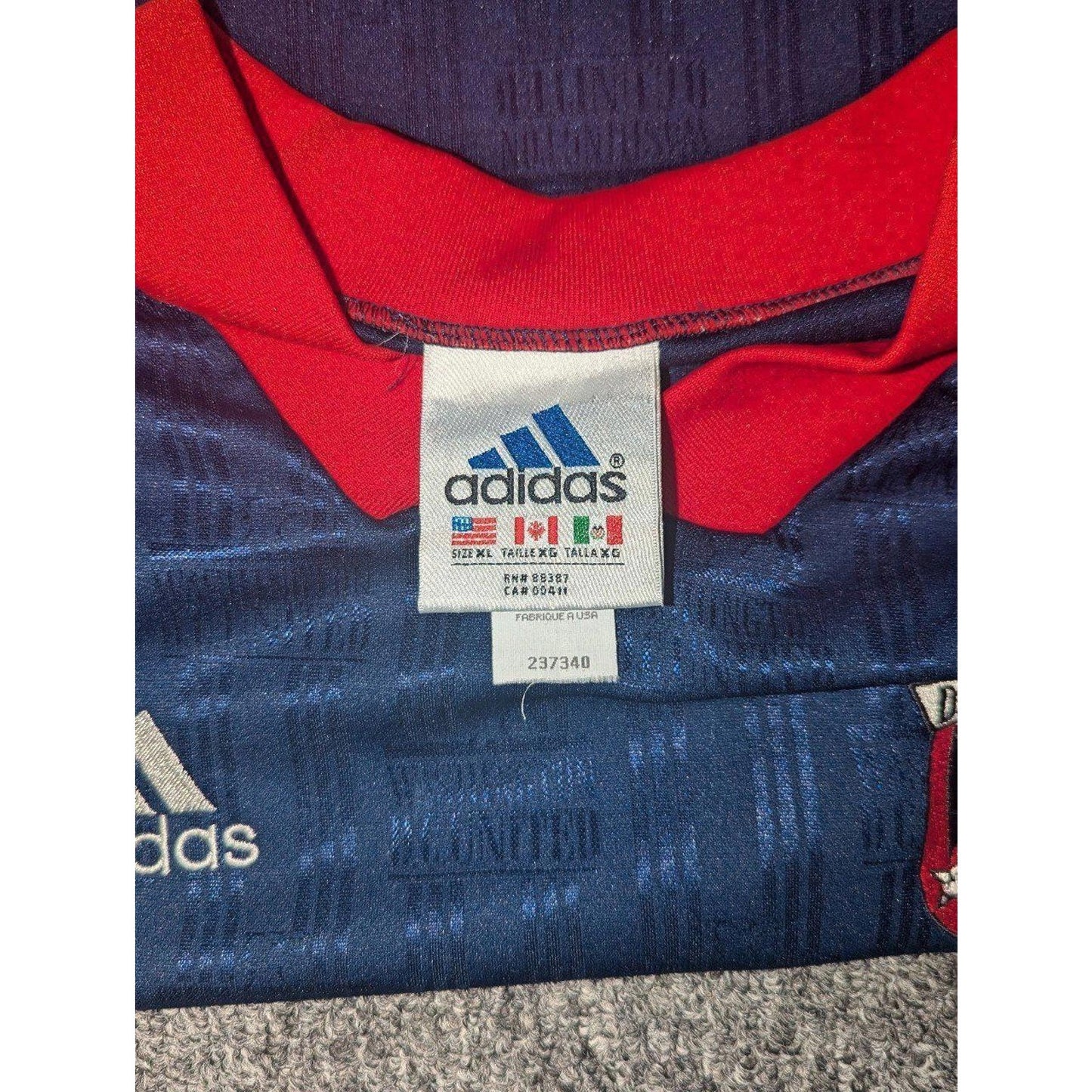 DC United 1997 Third Jersey – Men’s XL – Ultra Rare Early MLS Kit Adidas Vintage