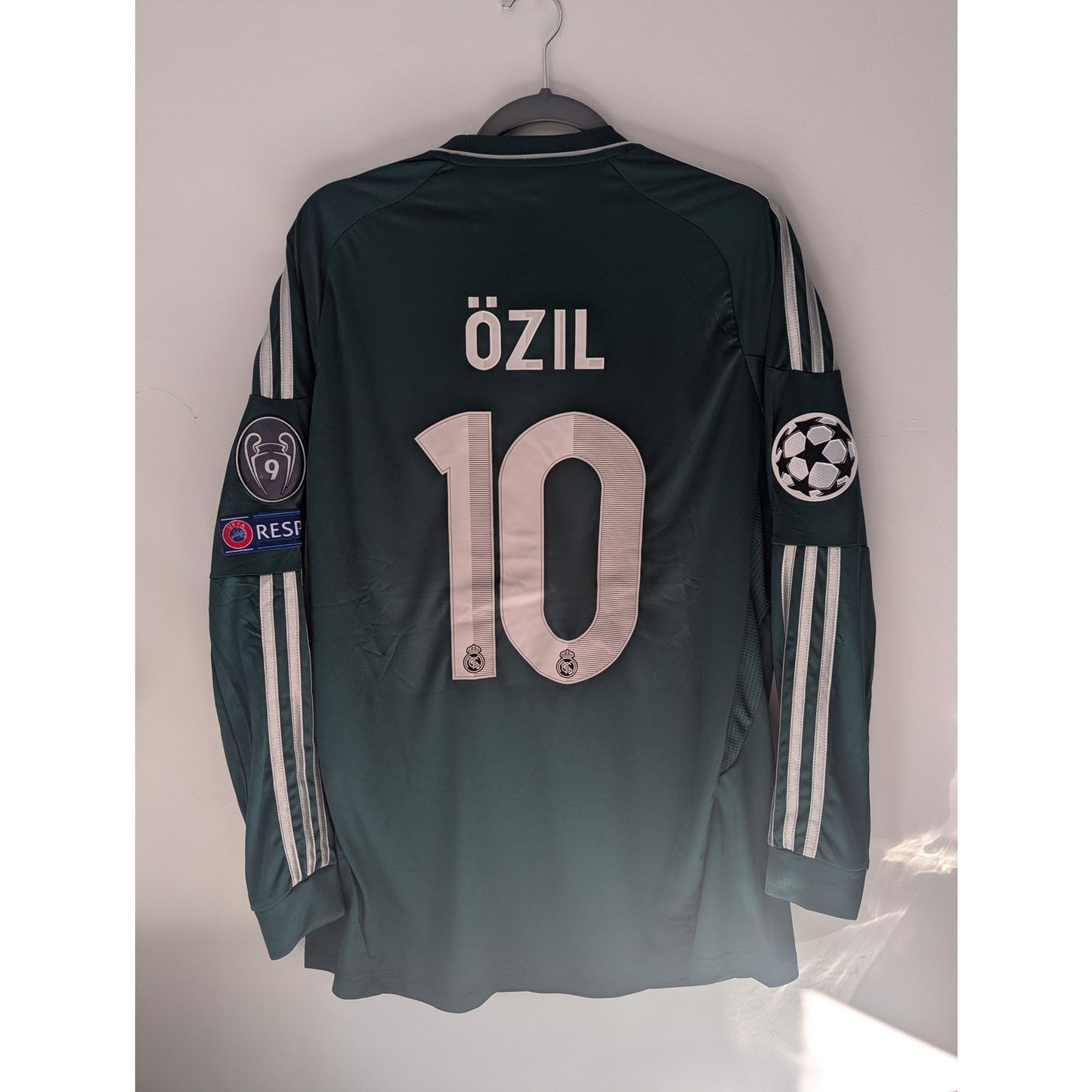 Real Madrid 2012-13 Third Ozil Jersey LS Men's XL Authentic Adidas Kit