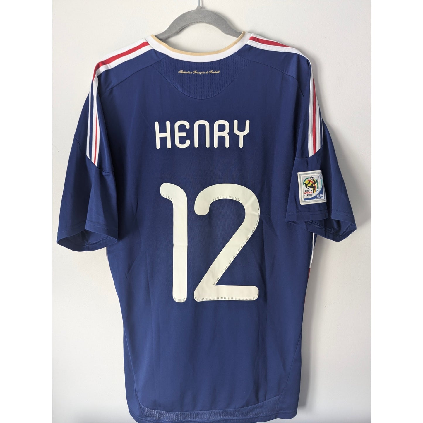 France 2010 Home Henry Authentic Jersey – Men’s XL | NWT Adidas Football Shirt