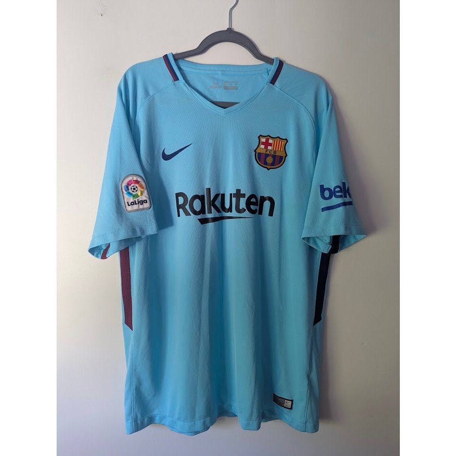 FC Barcelona 2017-18 Away Luis Suárez Jersey Men’s XL Nike Authentic Rakuten Shirt