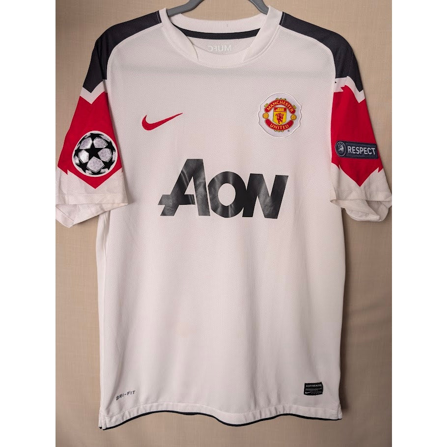 Manchester United 2010-11 Away Chicharito Jersey Mens Medium UCL Fully Patched