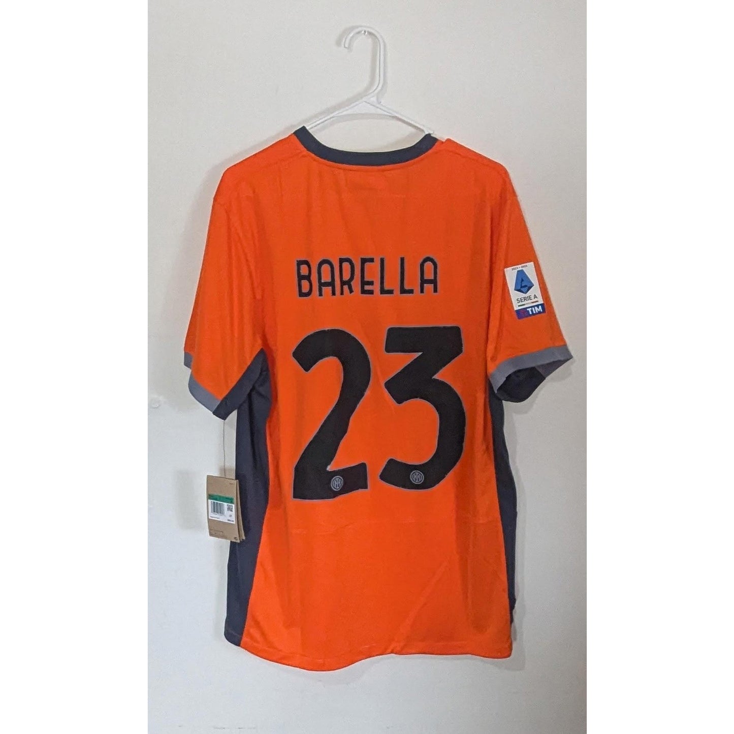 Inter Milan 2023-24 Third Nicolo Barella Jersey | TMNT | Men's XL NWT Authentic