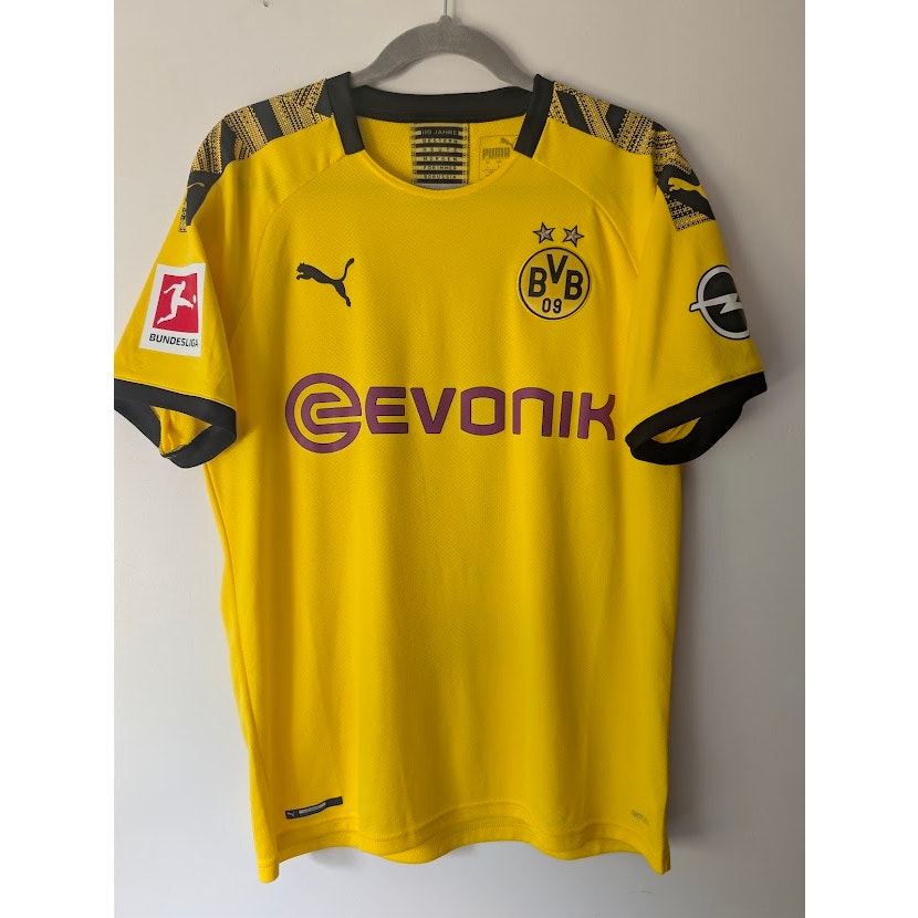 Borussia Dortmund 2019-20 Home Erling Haaland Jersey Men’s Large Puma Bundesliga Patched