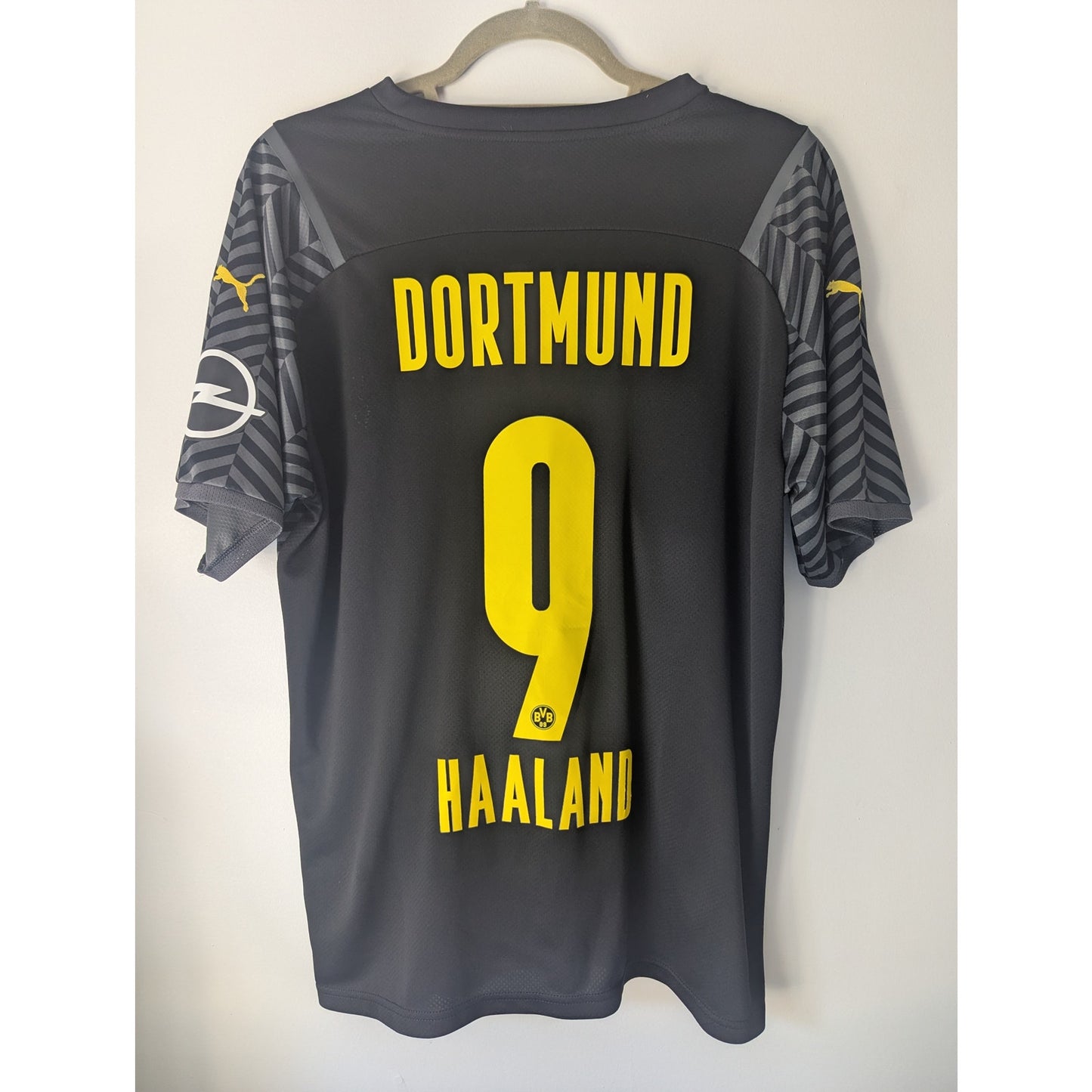 Borussia Dortmund 2021-22 Away Haaland Jersey - Men's Large - NWT