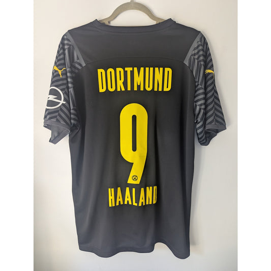 Borussia Dortmund 2021-22 Away Haaland Jersey - Men's Large - NWT