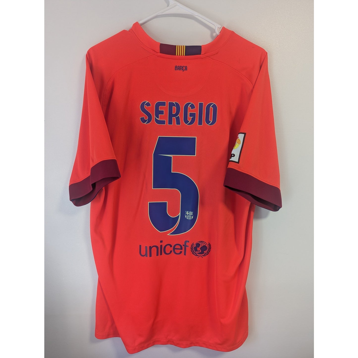 FC Barcelona 2014-15 Third Sergio Busquets Jersey Men XL - Authentic Nike Kit