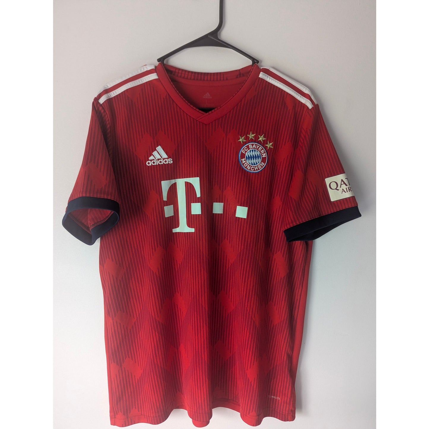 Bayern Munich 2018-19 Franck Ribery Home Jersey Men’s Large Adidas Soccer Shirt