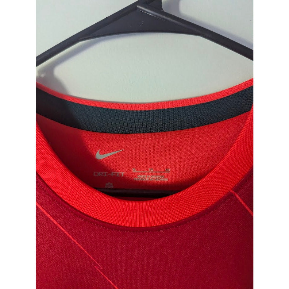 Liverpool 2021-22 Home Virgil van Dijk Jersey Men’s XL Nike UCL Fully Patched