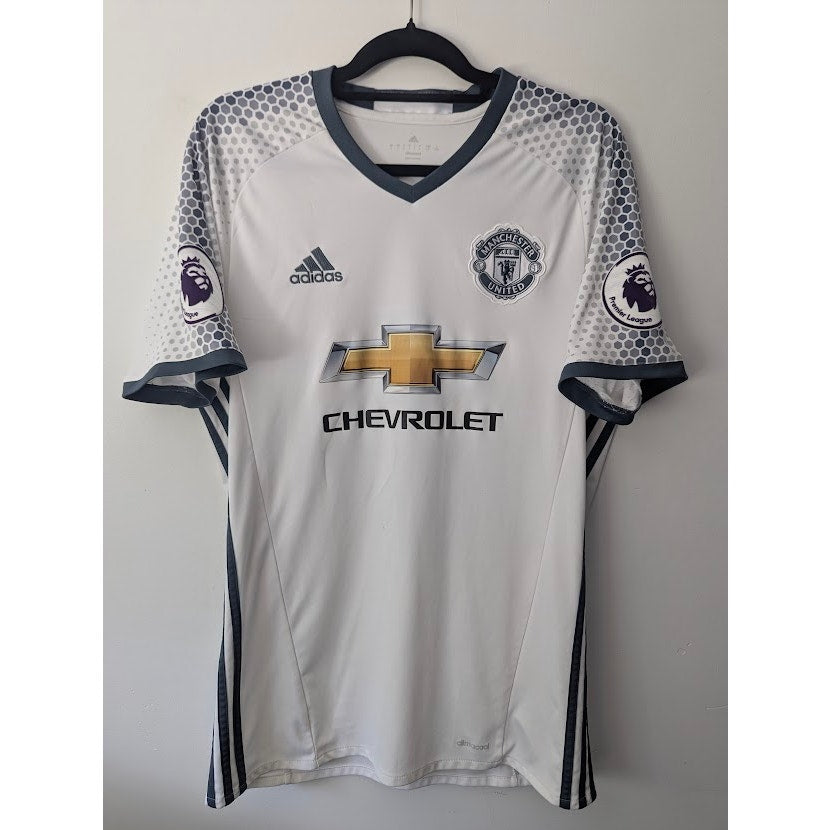 Manchester United 2016-17 Ibrahimovic Third Jersey Men’s Large Adidas EPL Soccer Shirt