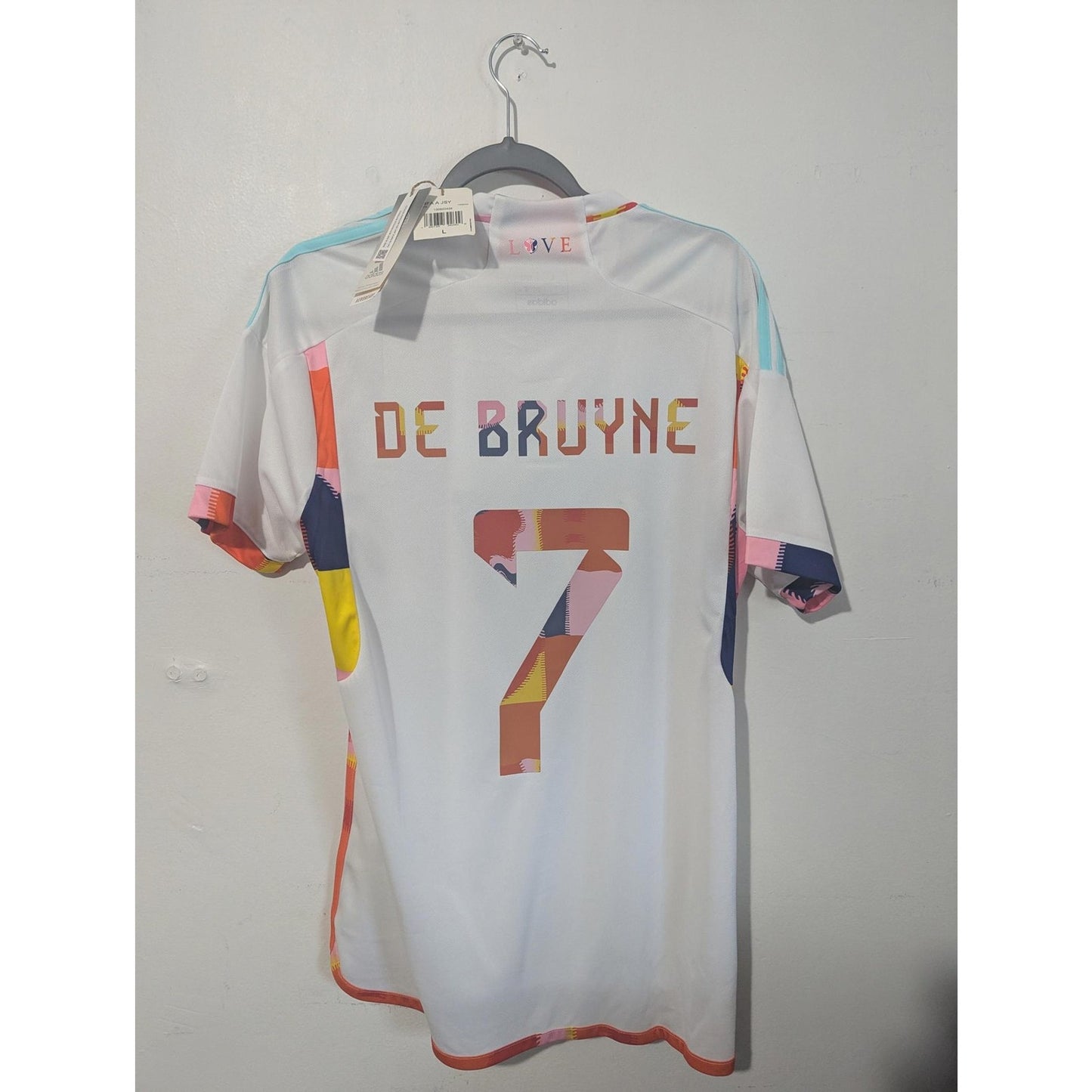 Belgium 2022 Away De Bruyne Jersey | Men's Large | Tomorrowland | NWT