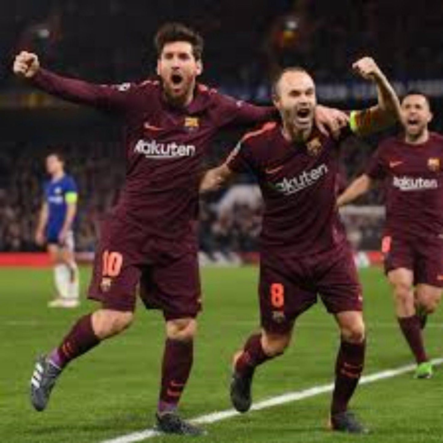 FC Barcelona 2017-18 Third Jersey – Andrés Iniesta #8 – Men’s Large