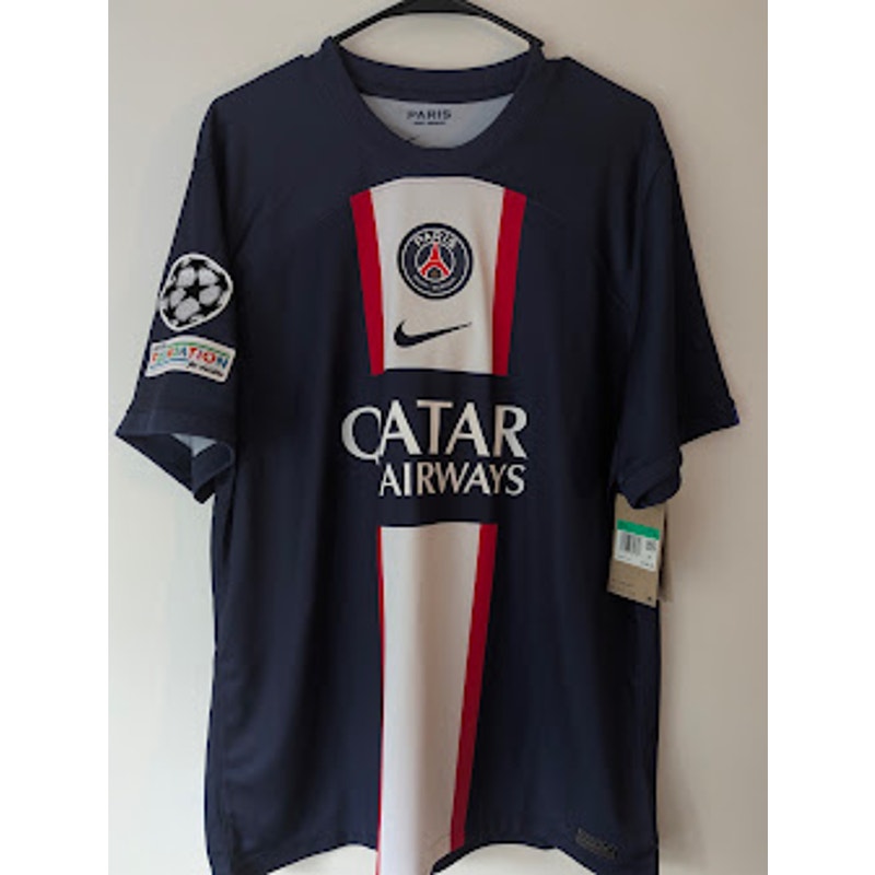 PSG 2022-23 Home Lionel Messi #30 Jersey Mens XL Nike UCL Fully Patched Vintage