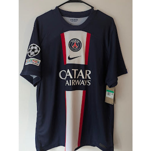 PSG 2022-23 Home Lionel Messi #30 Jersey Mens XL Nike UCL Fully Patched Vintage