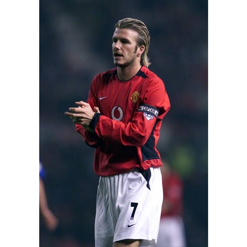 Manchester United 2002-03 Home David Beckham #7 Jersey Mens XXL Nike EPL Fully Patched