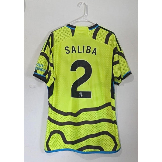 🔥 Arsenal 2023/24 Away Saliba Jersey – #2 Authentic Adidas Kit HT.RDY