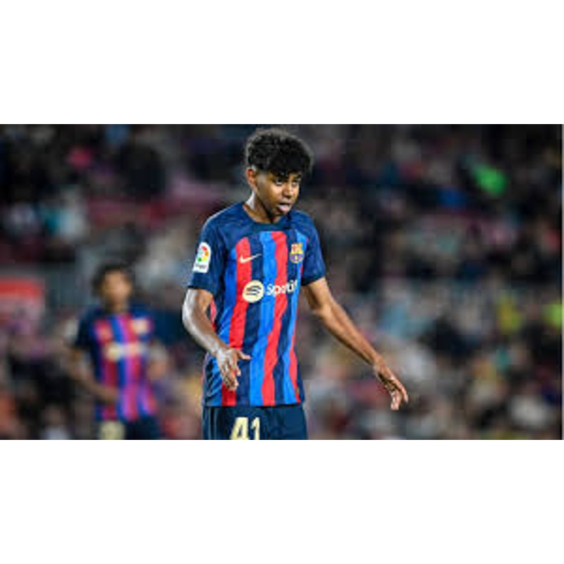 FC Barcelona 2022-23 Lamine Yamal Home Jersey Men’s XL NWT Nike Soccer Shirt