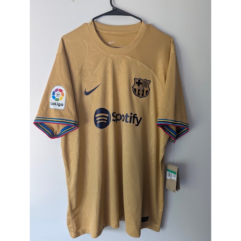 FC Barcelona 2022-23 Away Jules Kounde Jersey Men XL NWT La Liga Patch