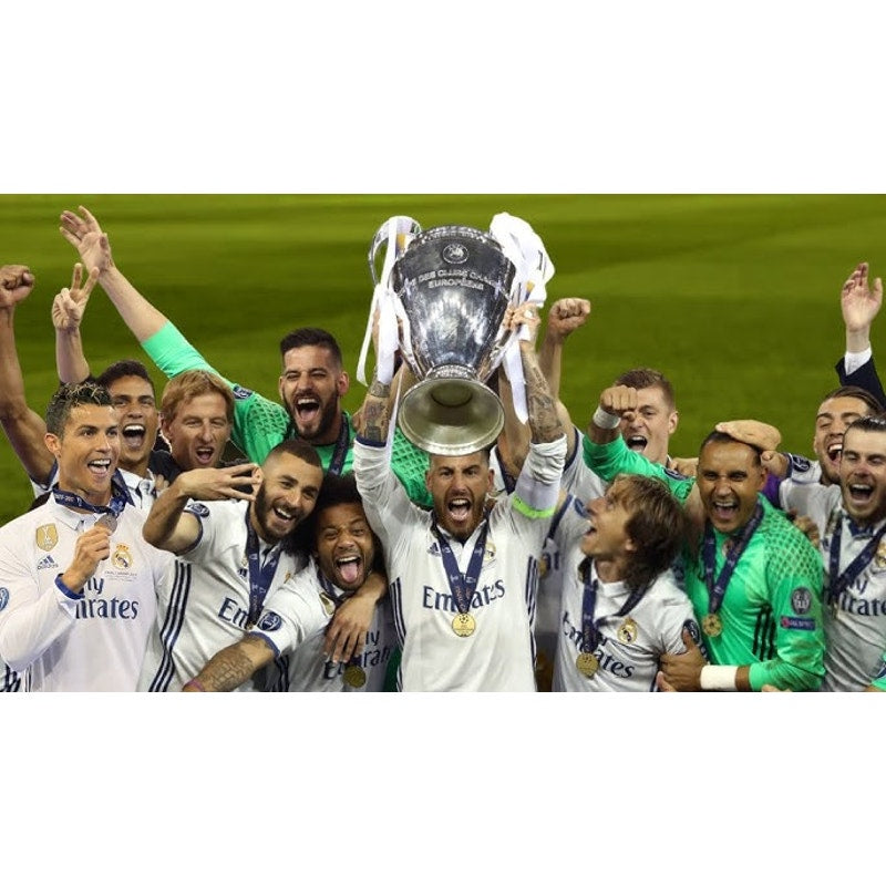 Real Madrid 2016-17 Home Cristiano Ronaldo Jersey Men’s XL UCL Final Match Details CR7