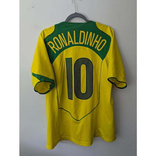 Brazil 2004 Ronaldinho Home Jersey Men’s Large Nike Total 90 T90 Soccer Shirt