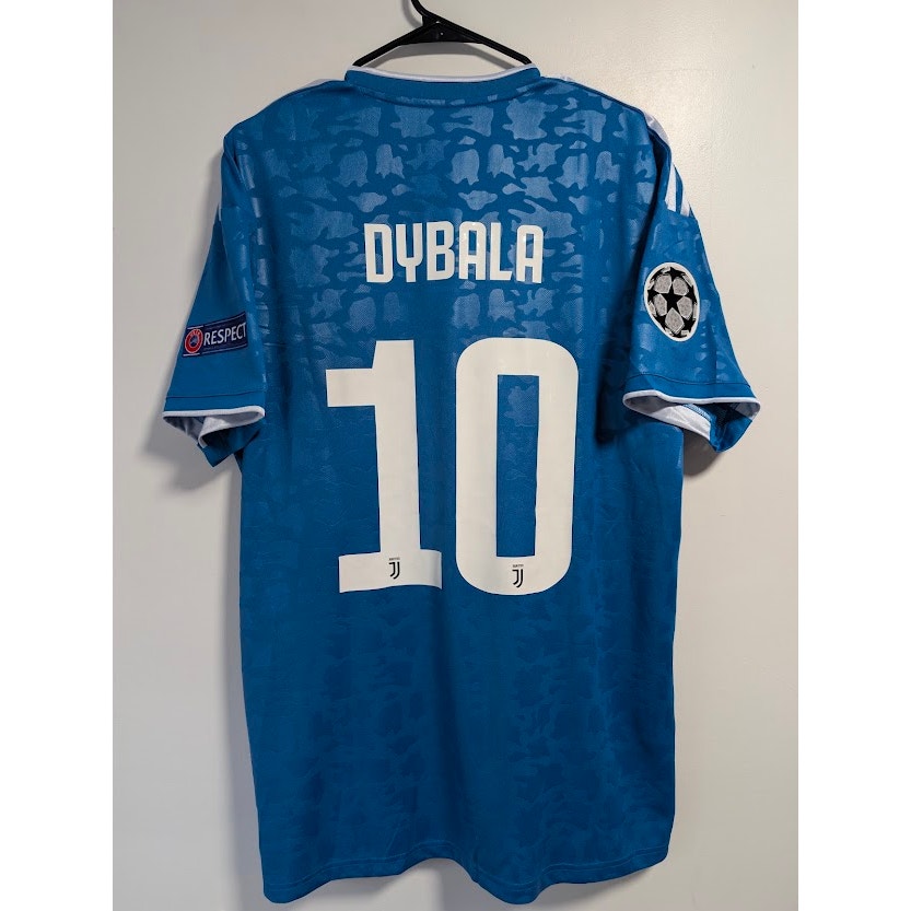 Juventus 2019-20 Third Paulo Dybala Jersey Men's XL NWT adidas UEFA Champions League Fully Patched Rare
