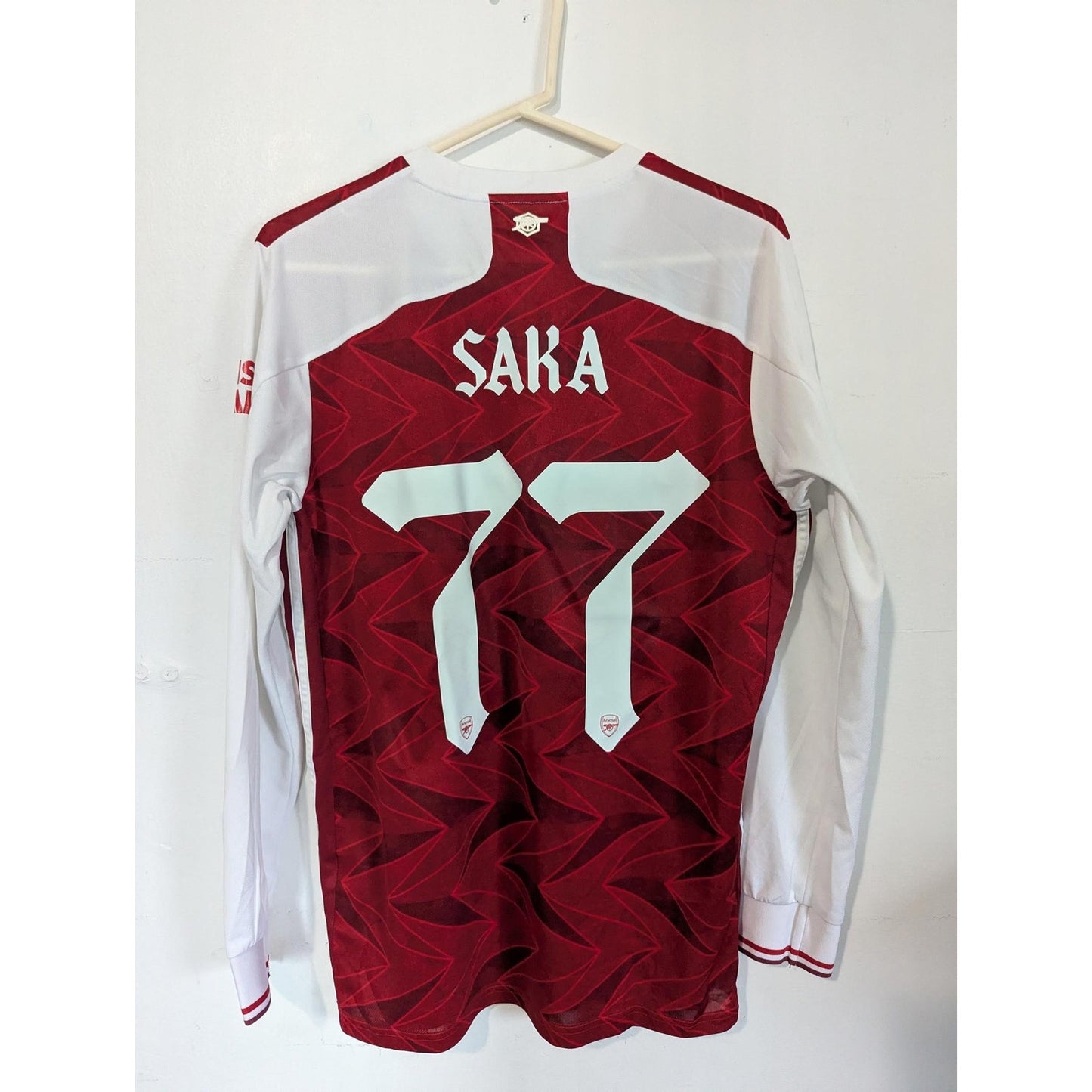 Arsenal 2020-21 Home Saka Jersey LS - Men's Large