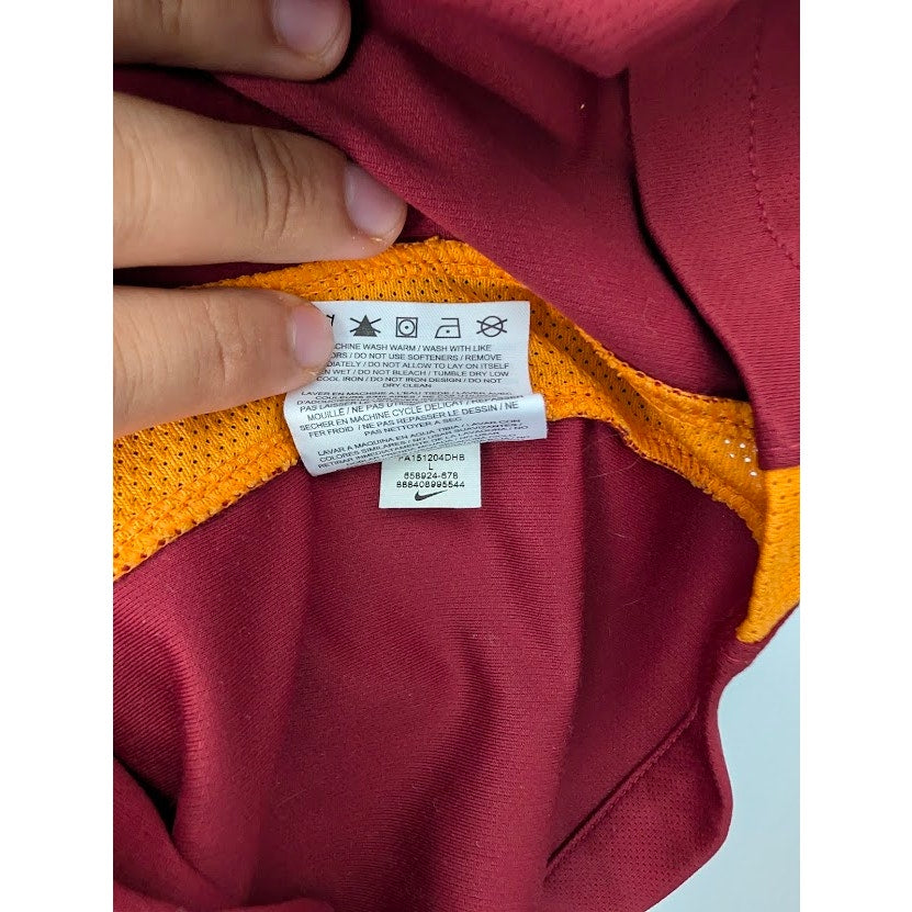 AS Roma 2015-16 Home Mohamed Salah Jersey Men's Large Nike UCL Fully Patched
